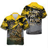 Joycorners Fish Fear Me Funny Skeleton Fishing UPF Shirts, Men's Fishing Shirts Long Sleeve, Fishing Gifts For Men