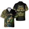 Joycorners Bass Fishing And Beer That's Why I'm Here Camouflage Fishing Shirts, Funny Fishing Shirt, SPF Shirt For Men