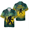 Joycorners Gone Squatchin And Catching Yellow Forest Bigfoot Fishing UPF Shirts, Funny Fishing Shirt, Fishing Gifts For Men