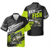 Joycorners Hey Fish Wanna Hook Up Neon Fishing SPF Shirt For Men, Fishing Gifts For Men, Men's Fishing Shirt