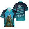 Joycorners Gone Fishing Be Back Bigfoot Blue Fishing Shirt, SPF Shirt For Men, Gift For Fisherman, Men's Fishing Shirt