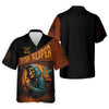 Joycorners Fish Reaper Horror Fishing SPF Shirt For Men, Fishing Gifts For Men, Men's Fishing Shirt