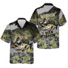 Joycorners Wishin I Was Fishin Camo Fishing Shirt, Bass Fishing Shirt, SPF Shirt For Men, Presents For Fishermen