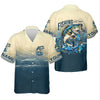 Joycorners Fishing Is My Therapy Navy And Beige Fishing UPF Shirts, Gift For Fisherman, Fishing Shirts For Men