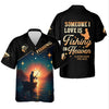 Joycorners Someone I Love is Fishing in Heaven Shirt, Funny Fishing T-shirt, SPF Shirt For Men, Gift For Fisherman