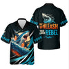 Joycorners Shark Fishing SPF Shirts, Unleash Your Inner Rebel Performance Fishing Shirts, Fishing Shirts For Men