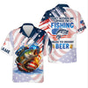 Joycorners Don't Bother Me While I'm Fishing Beer Patriotic Fishing Shirt, SPF Shirt For Men, Funny Fishing Shirt