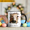 Joycorners Hereford Funny Personalized Name Two Tone Mug