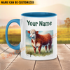 Joycorners Hereford Personalized Name Two Tone Mug