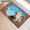 Joycorners Personalized Home Is Where My Cow Is Custom Farm Doormat (10 Cattle Breeds)
