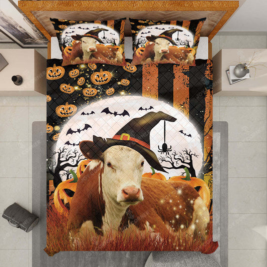 Joycorners Happy Halloween Hereford Pumpkin Bedding Set