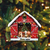 Joycorners Personalized Farm Name Cow Christmas Barn Ornament Acrylic Ornament (14 Breed Options)
