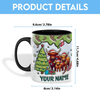 Joycorners Highland Cattle Christmas Personalized Name Two Tone Mug