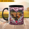 Joycorners Highland Couple Personalized Name Two Tone Mug