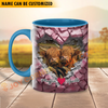 Joycorners Highland Couple Personalized Name Two Tone Mug