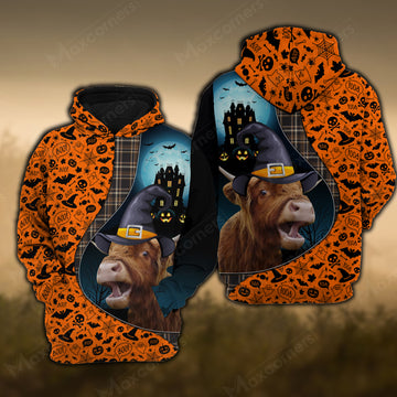 Joy Corners Highland Castle Halloween Pattern 3D Hoodie