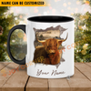 Joycorners Highland Funny Personalized Name Two Tone Mug