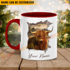 Joycorners Highland Funny Personalized Name Two Tone Mug