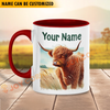 Joycorners Highland Personalized Name Two Tone Mug