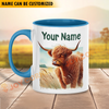 Joycorners Highland Personalized Name Two Tone Mug