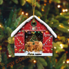 Joycorners Personalized Farm Name Cow Christmas Barn Ornament Acrylic Ornament (14 Breed Options)