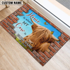 Joycorners Personalized Home Is Where My Cow Is Custom Farm Doormat (10 Cattle Breeds)