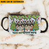 Joycorners Holstein Christmas Personalized Name Two Tone Mug