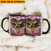 Joycorners Holstein Couple Personalized Name Two Tone Mug