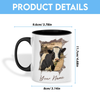 Joycorners Holstein Funny Personalized Name Two Tone Mug