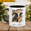 Joycorners Holstein Funny Personalized Name Two Tone Mug