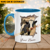 Joycorners Holstein Funny Personalized Name Two Tone Mug