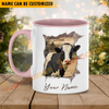 Joycorners Holstein Funny Personalized Name Two Tone Mug