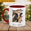 Joycorners Holstein Funny Personalized Name Two Tone Mug