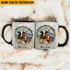 Joycorners Holstein Personalized Name Christmas Farmyard Mug