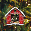 Joycorners Personalized Farm Name Cow Christmas Barn Ornament Acrylic Ornament (14 Breed Options)