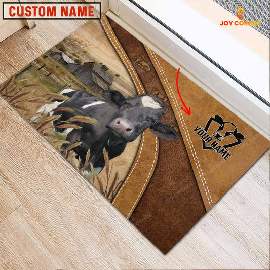 Joycorners Holstein Personalized - Welcome  Doormat