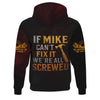 Joycorners Personalized T-Shirt If Mike Can't Fix It We're All Screwed Hammer Skull Design Shirt for Mechanics PT2609