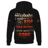 Joycorners Personalized T-Shirt I'm A Mechanic I Don't Stop When I'm Tired I Stop When I'm Done Funny Car Design Shirt for Mechanics PT2609
