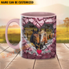 Joycorners Horse Couple Personalized Name Two Tone Mug