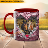 Joycorners Horse Couple Personalized Name Two Tone Mug