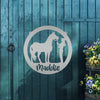 Joycorners Personalized Horse and Owner Metal Sign-Horse Girl Metal Sign-Horse Themed Decor-Horse Lover LM0110
