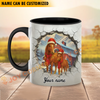 Joycorners Horse Personalized Name Christmas Farmyard Mug