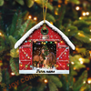Joycorners Personalized Farm Name Cow Christmas Barn Ornament Acrylic Ornament (14 Breed Options)