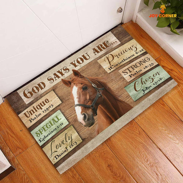 God Says You Are - Horse Cattle Doormat