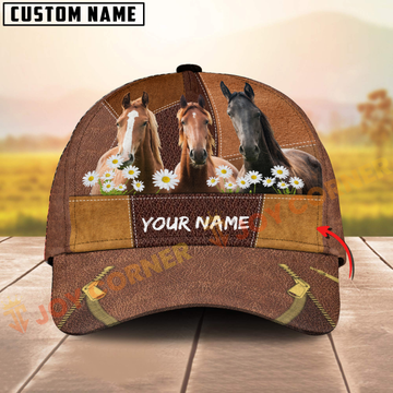 Joycorners Horse Farm Customized Name 3D Cap