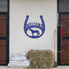 Joycorners Horse Shoe Welcome Sign, Horse Shoe Art-Horse Barn Wall Decor, Horse Gift LM0110
