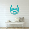 Joycorners Horse Shoe Welcome Sign, Horse Shoe Art-Horse Barn Wall Decor, Horse Gift LM0110