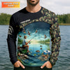 Joycorners Just A Man Who Loves Fishing Camo Fishing Shirt, Fisherman Gift, SPF Shirt For Men