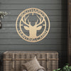 Joycorners Personalized Deer Hunting Cabin Metal Sign LM0110