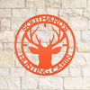 Joycorners Personalized Deer Hunting Cabin Metal Sign LM0110